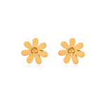 Load image into Gallery viewer, Daisy Stud Earrings – 18k  Gold Plated Floral Design
