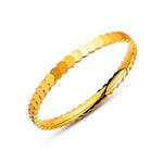 Load image into Gallery viewer, High Quality 18K Gold Plated Ripple Moon Bangle Bracelet
