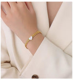 Load image into Gallery viewer, Mother of pearl charm bracelet
